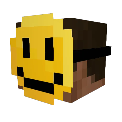 DerekTheLoser Minecraft avatar head, 3D render