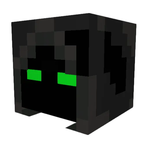 Derelv Minecraft avatar head, 3D render