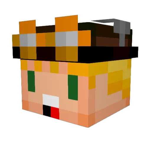 Deren_Nam Minecraft avatar head, 3D render