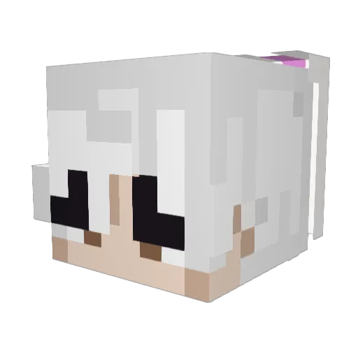 Deret_ Minecraft avatar head, 3D render