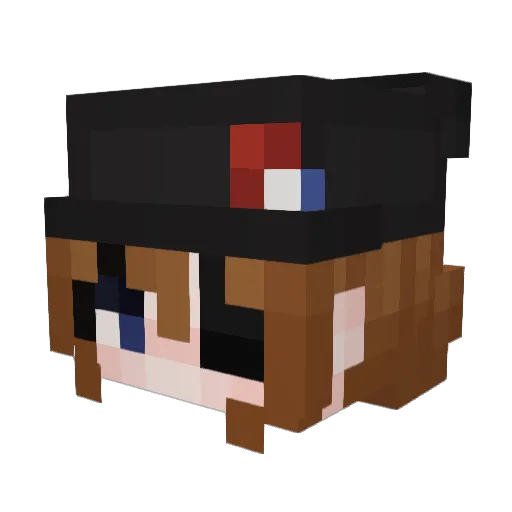 Deretol Minecraft avatar head, 3D render