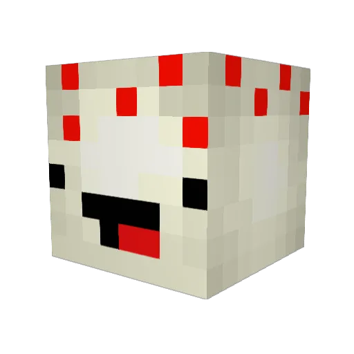 DerexMadafacaa Minecraft avatar head, 3D render