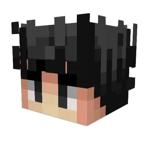 DerfDude23 Minecraft avatar head, 3D render