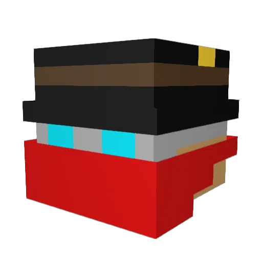 DerfoJason Minecraft avatar head, 3D render
