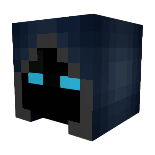 Derg02 Minecraft avatar head, 3D render