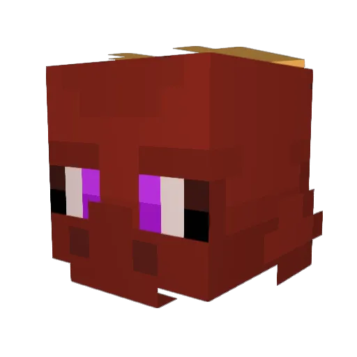 Dergondy Minecraft avatar head, 3D render