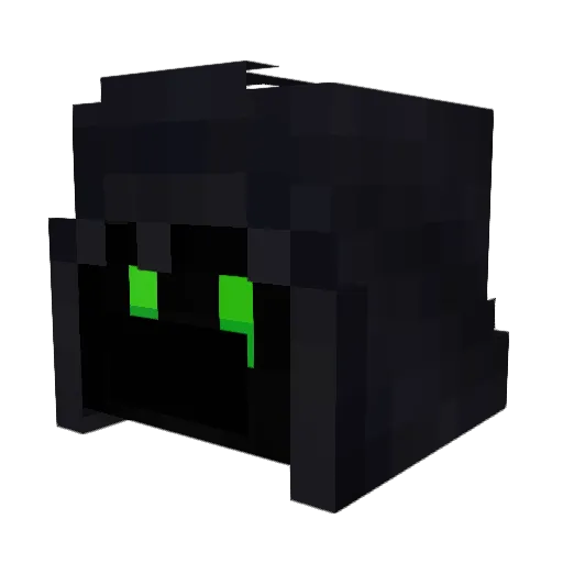 Derick_OF Minecraft avatar head, 3D render
