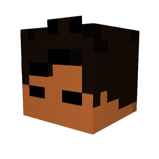 Derick_Salad24 Minecraft avatar head, 3D render