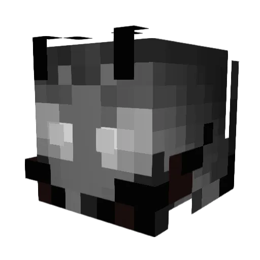 Derierii Minecraft avatar head, 3D render