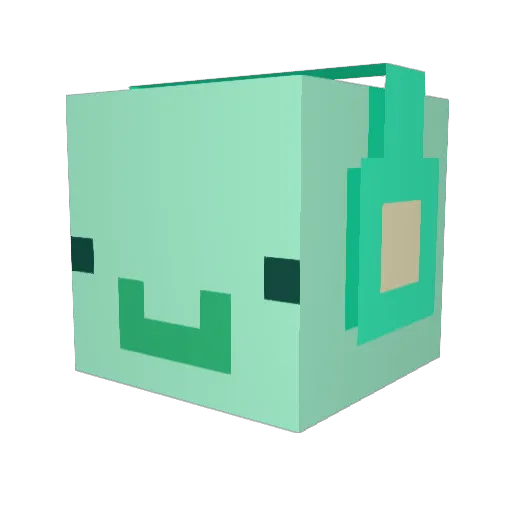 Derio555 Minecraft avatar head, 3D render