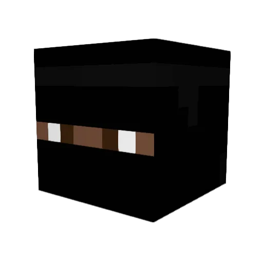 Derkk6 Minecraft avatar head, 3D render