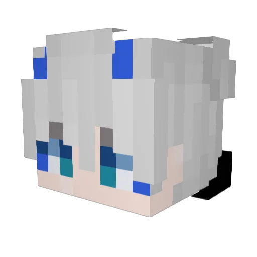 Derlis23 Minecraft avatar head, 3D render