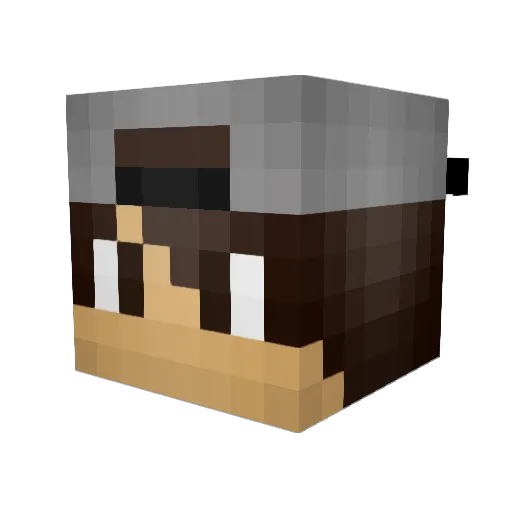Derloxy Minecraft avatar head, 3D render