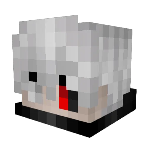 Dermas102 Minecraft avatar head, 3D render