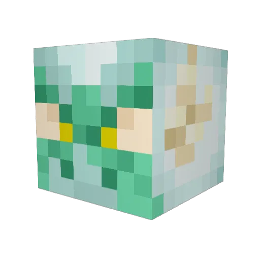 DermosDragon Minecraft avatar head, 3D render