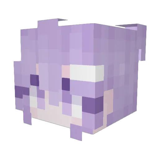 DeroKuro Minecraft avatar head, 3D render