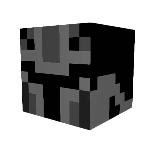 DeroTill Minecraft avatar head, 3D render