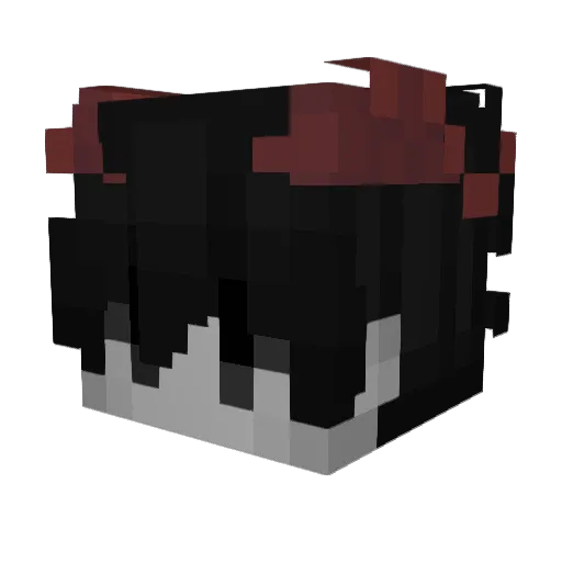 Derof Minecraft avatar head, 3D render