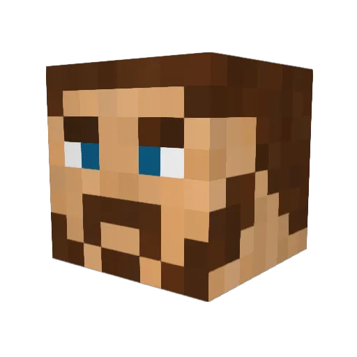 Deron1988 Minecraft avatar head, 3D render