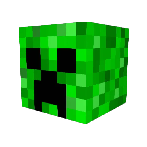 DerpDanzo Minecraft avatar head, 3D render