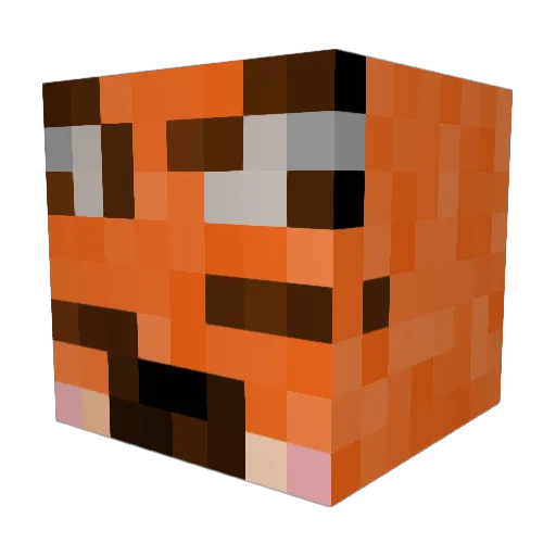 DerpDergon Minecraft avatar head, 3D render