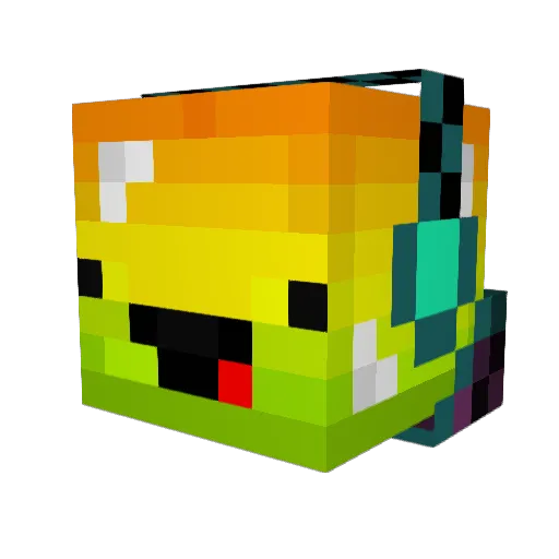 DerpHeadMaster Minecraft avatar head, 3D render