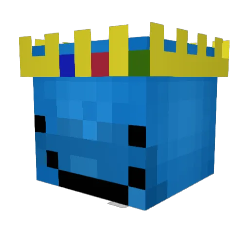 DerpOptic Minecraft avatar head, 3D render