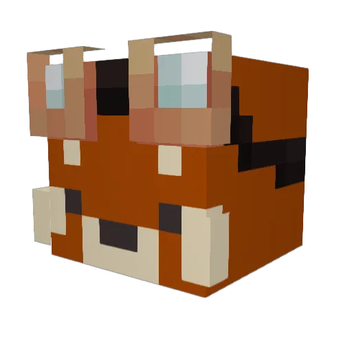 DerpQueenLCL Minecraft avatar head, 3D render