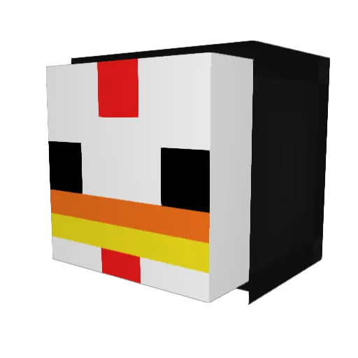Derp_4_U Minecraft avatar head, 3D render