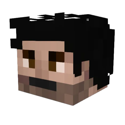 Derp_S13 Minecraft avatar head, 3D render