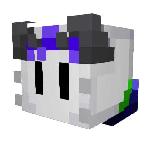 Derpa_Da_Dog Minecraft avatar head, 3D render