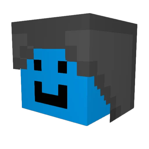 Derpachu105 Minecraft avatar head, 3D render