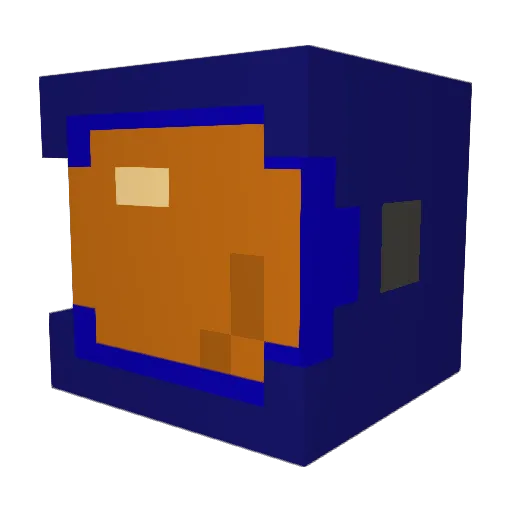 Derpamai Minecraft avatar head, 3D render
