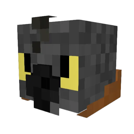 Derpface370 Minecraft avatar head, 3D render