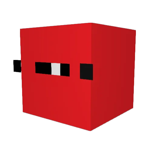 DerpfromMARZ Minecraft avatar head, 3D render