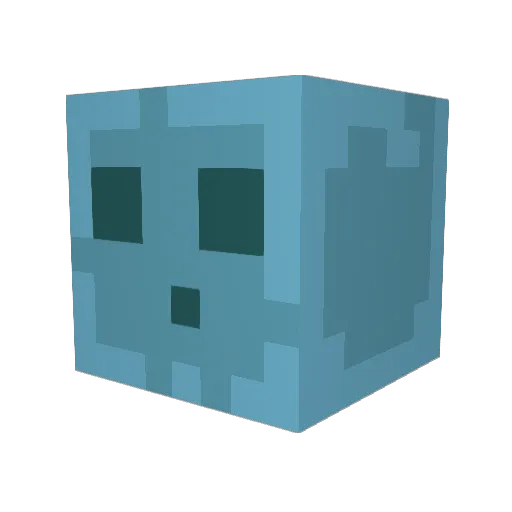 Derphunk Minecraft avatar head, 3D render