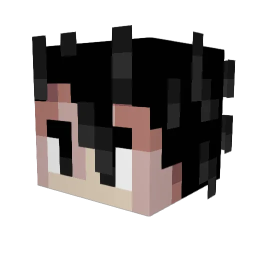 Derphyio Minecraft avatar head, 3D render