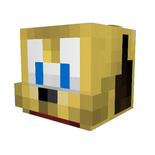 DerpityDawg Minecraft avatar head, 3D render