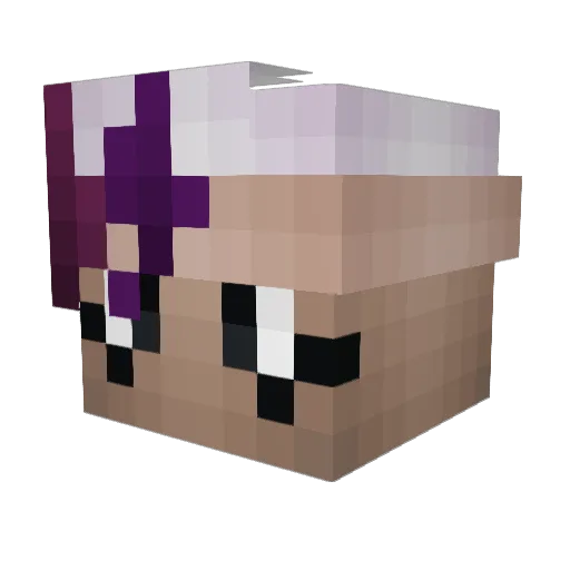 Derptsy Minecraft avatar head, 3D render