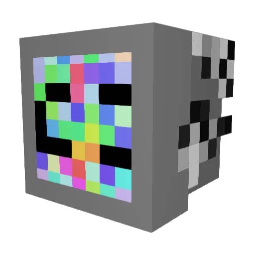 Derptyderp Minecraft avatar head, 3D render