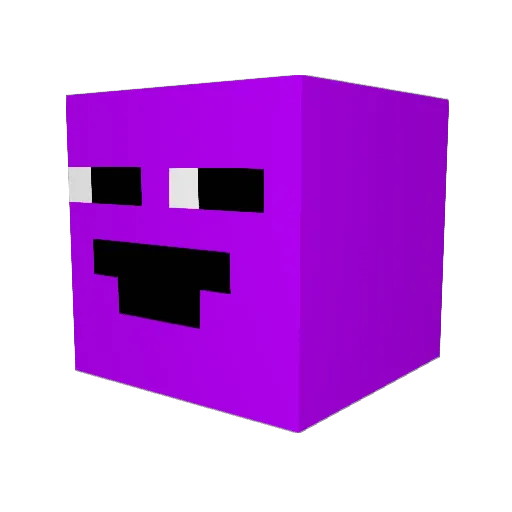 Derpums Minecraft avatar head, 3D render