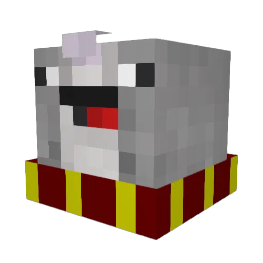 DerpyAfroBoii Minecraft avatar head, 3D render