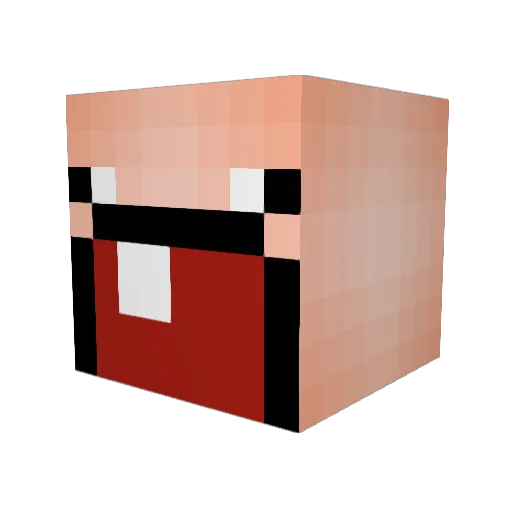 DerpyBaby123 Minecraft avatar head, 3D render