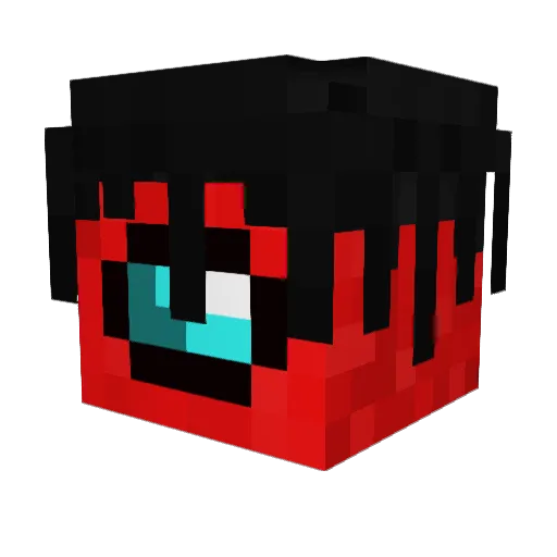 DerpyBaby_MC Minecraft avatar head, 3D render