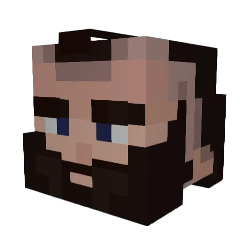 DerpyDitzyDoo Minecraft avatar head, 3D render