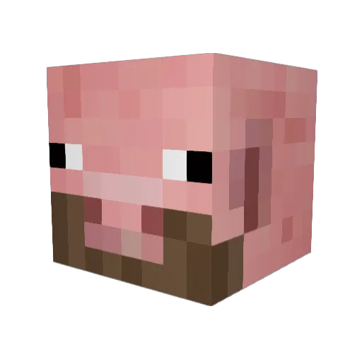 DerpyEdgy Minecraft avatar head, 3D render