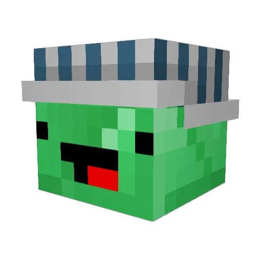 DerpyEmerald24 Minecraft avatar head, 3D render