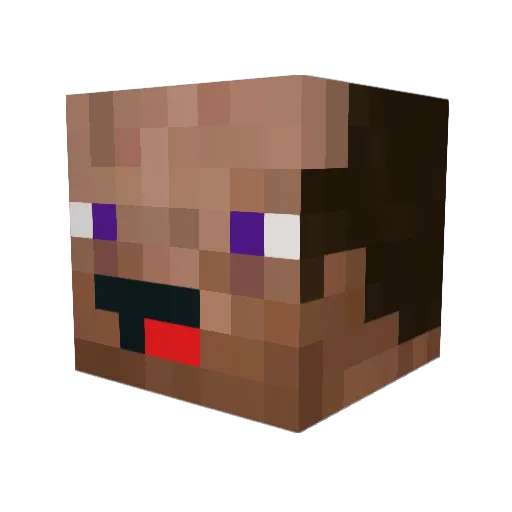 DerpyGang Minecraft avatar head, 3D render