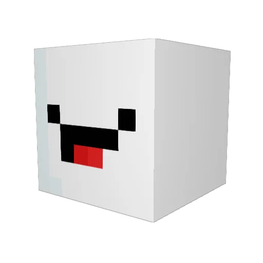 DerpyLG Minecraft avatar head, 3D render