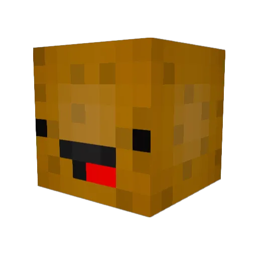 DerpyP0tato Minecraft avatar head, 3D render